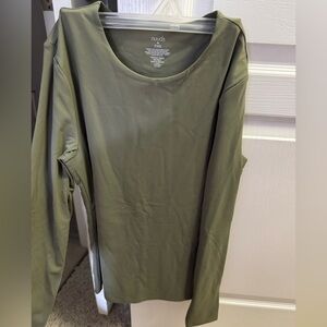 nuuds Olive Green Long Sleeve Top